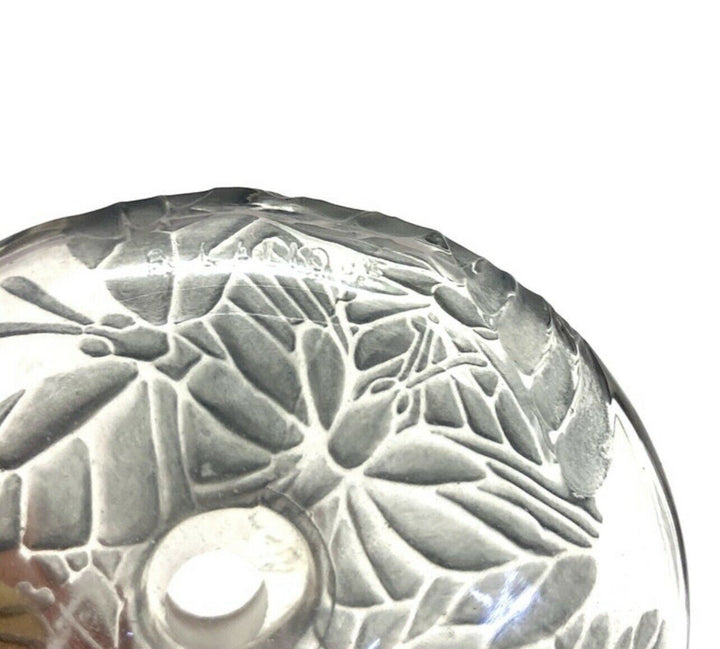 Flacon Misti Patiné Bleu René Lalique R.Lalique L.T Piver Blue Glass Perfume