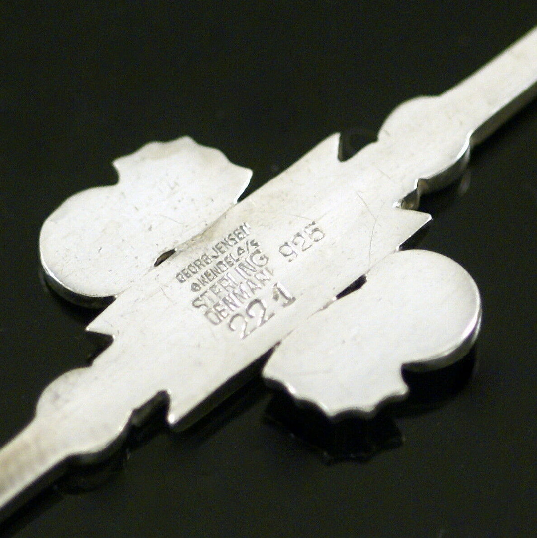 ジョージジェンセン　アールデコ　スターリングシルバー　ブローチ/ピン　#221　1945-51年代の刻印