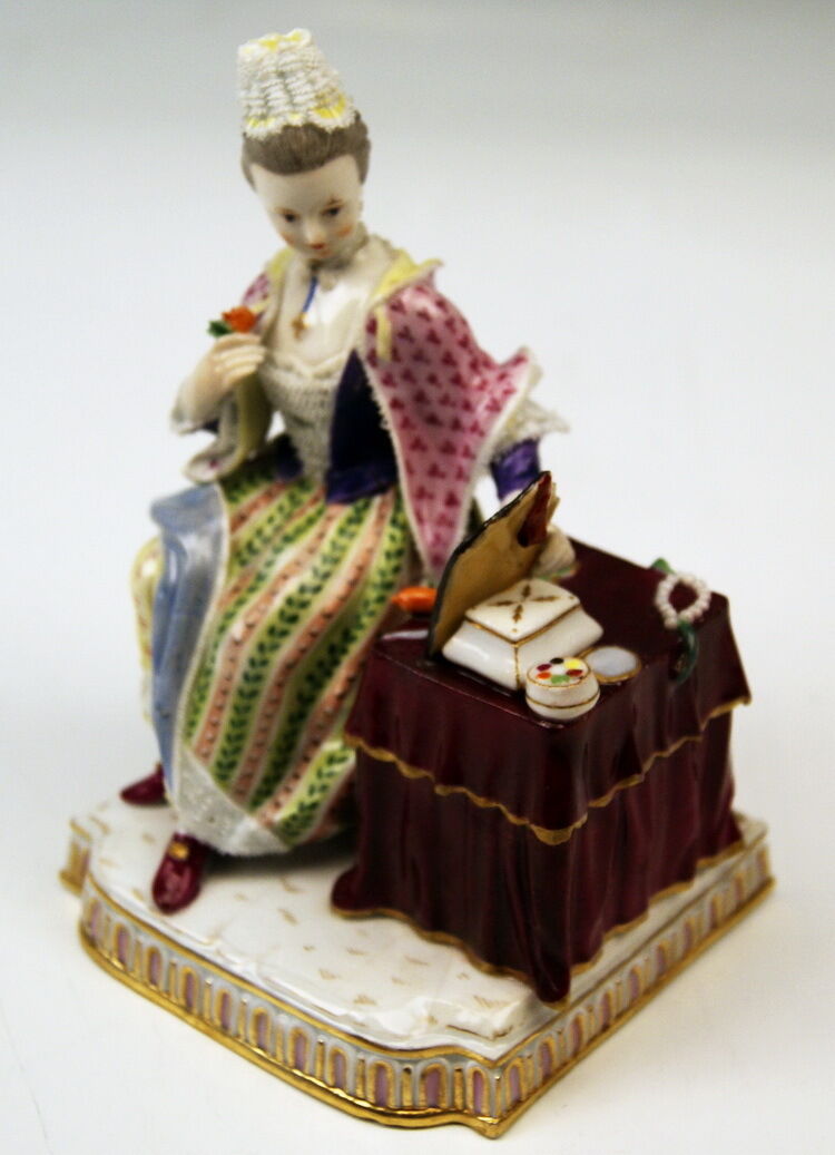 邁森 MEISSEN マイセン FIGUR 5 SINNE DER GESICHTSSINN THE SIGHT MNR: E5 UM 1850 TOP