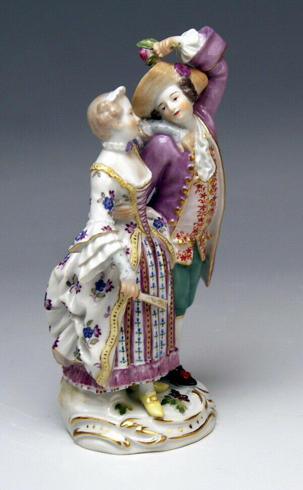 邁森 MEISSEN マイセン FIGUR GRUPPE GALANTES PAAR ALLEGORIE DER SOMMER MNR: 35 UM 1930