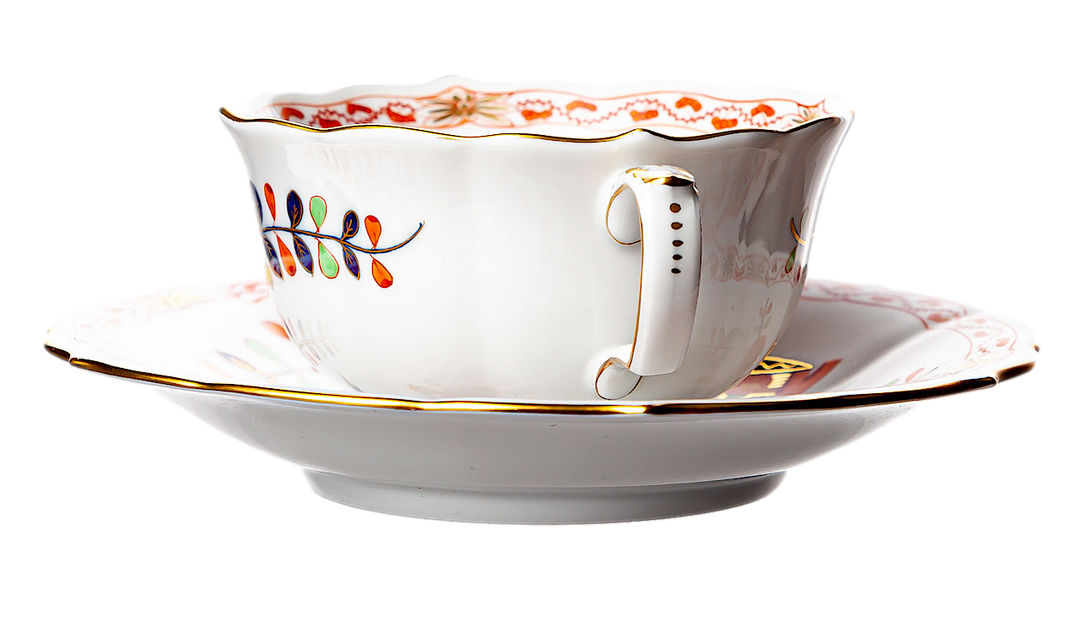 マイセン　御所車　カップ＆ソーサーセット　