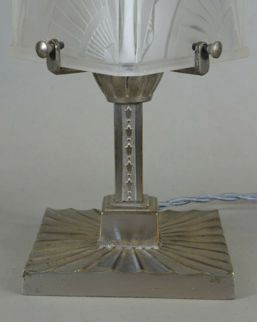 BOYREAU & HANOTS : French 1930 art deco lamp ....... muller daum era 1925 France