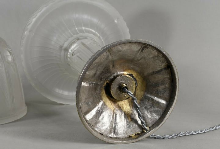 エティエ・ヴァンソン　非常に優れたアールデコランプ　1930年　フランス製