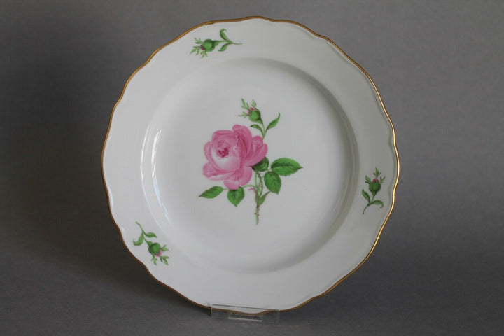 マイセン(Meissen)　カップ・ソーサー・プレート　ピンクローズ　金縁