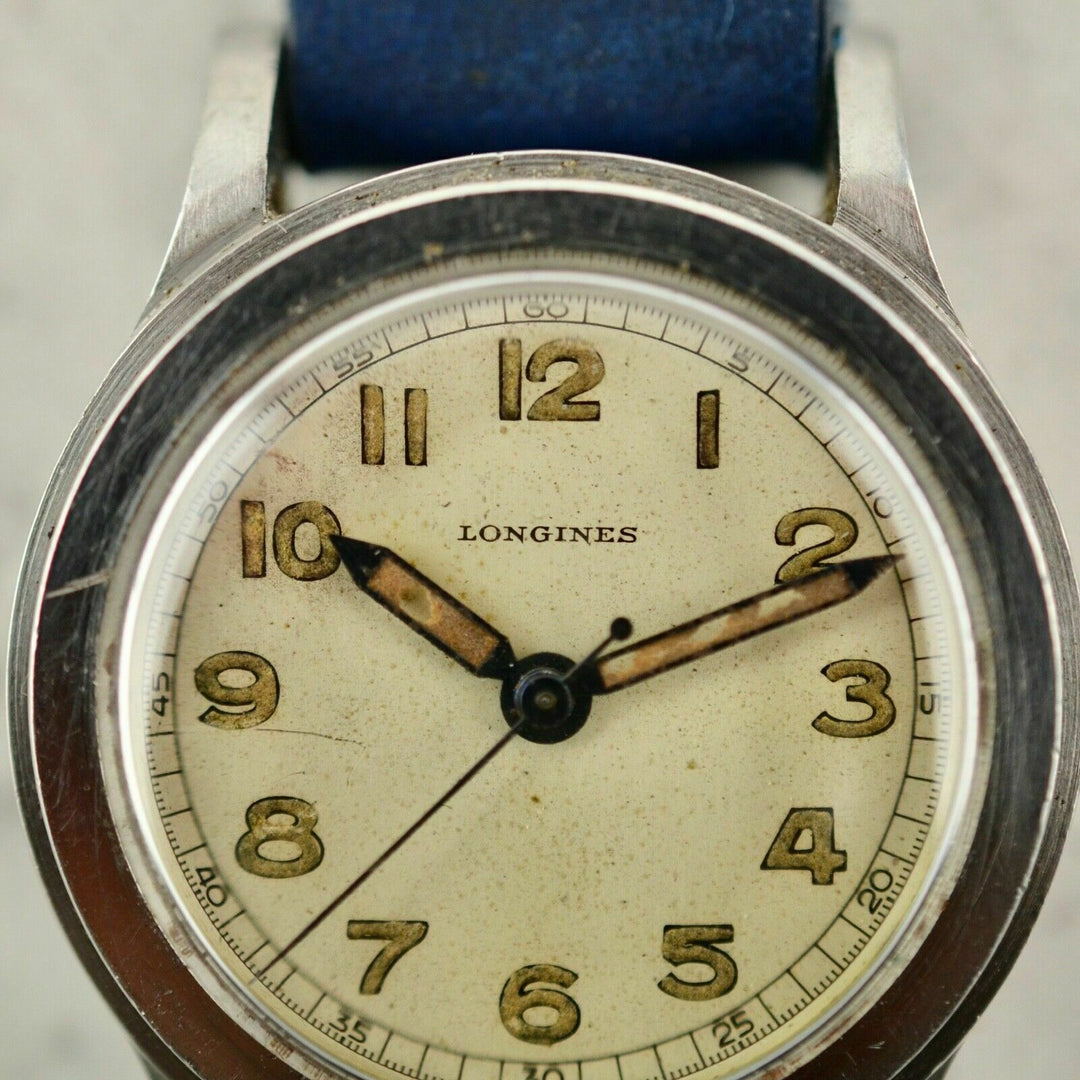 1942年　ヴィンテージ ロンジンWWII ミリタリー　トレタケ　腕時計　cal.120 スチール製