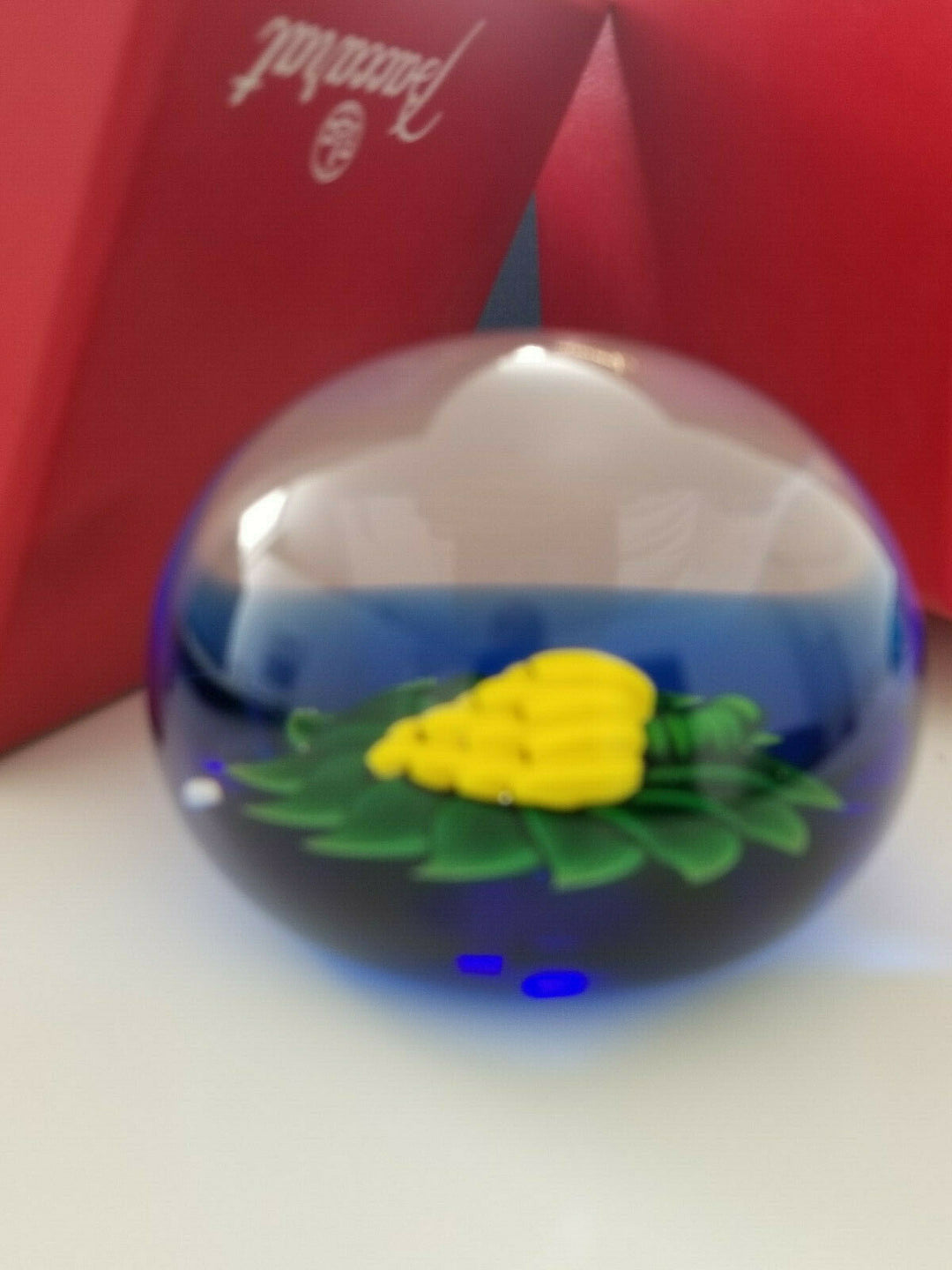 Pretty Sulfide, Paperweight, Paperweight, Baccarat, 1988, Bananas