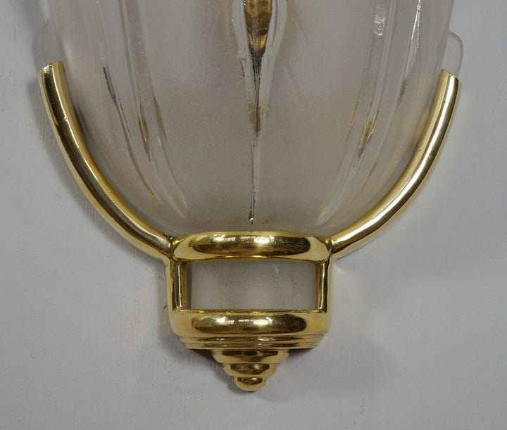 J.Gauthier EZAN : PAIR OF FRENCH ART DECO WALL SCONCES . lamp 1930 muller era