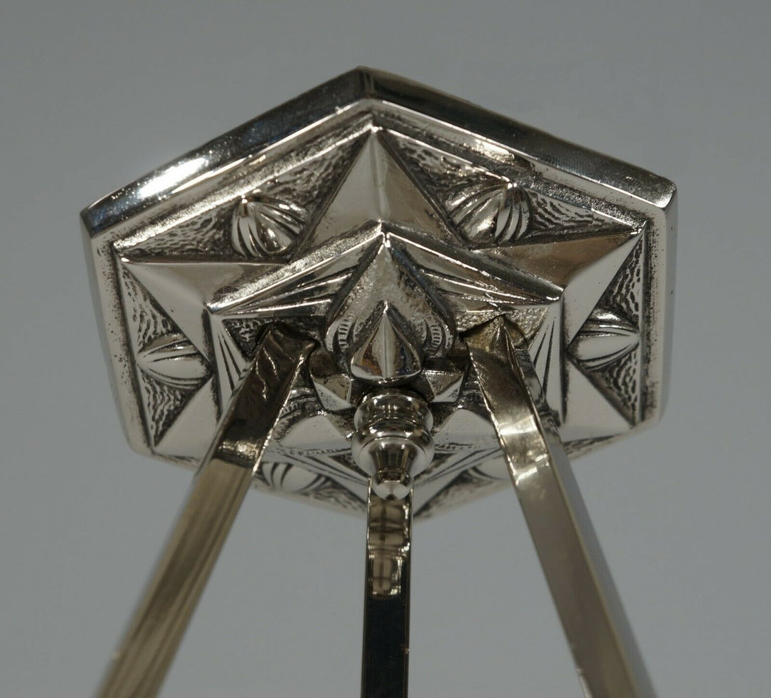 HUBENS & DEGUE : FRENCH ART DECO PENDANT CHANDELIER 1930 lamp muller era