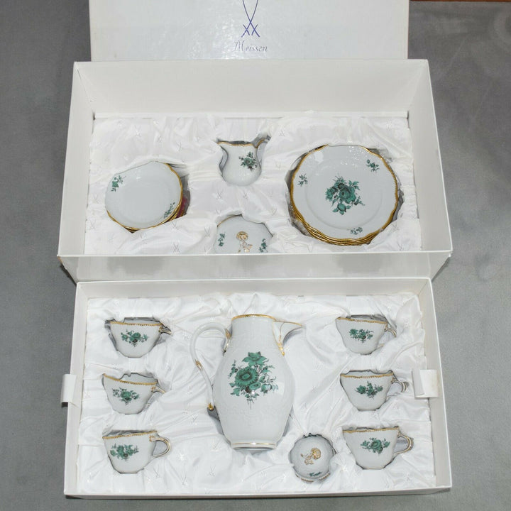 Meissen マイセン Neumarseille Kaffeeservice Blumen flowers coffee service set cup 邁森