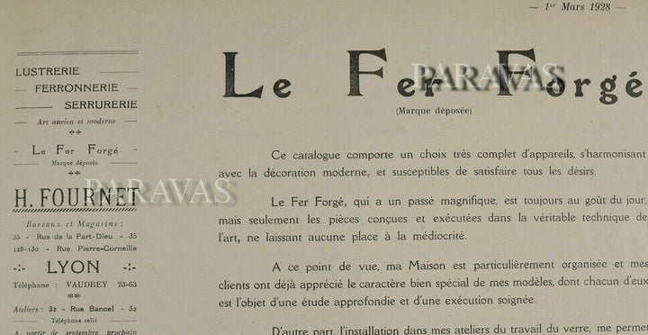 H.FOURNET & DAUM : French 1930 art deco lamp ............................ France