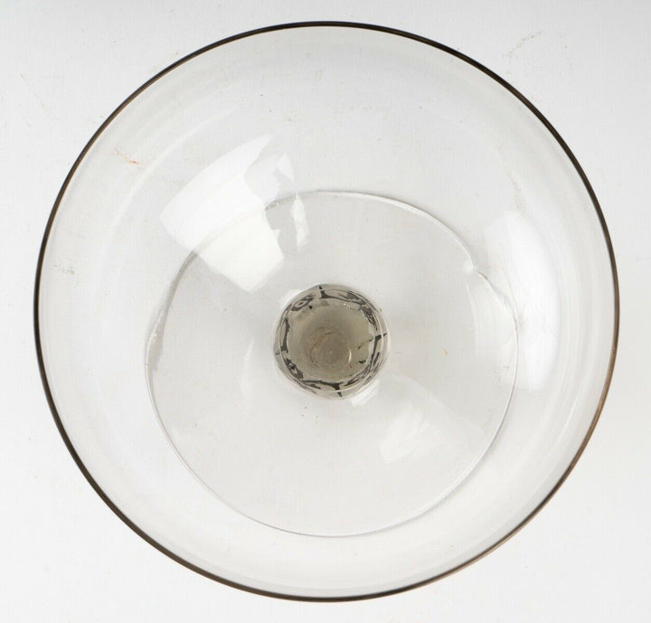 Coupe Saint Denis Verre Blanc Émaillé Noir R.Lalique René Lalique Glass Enamel