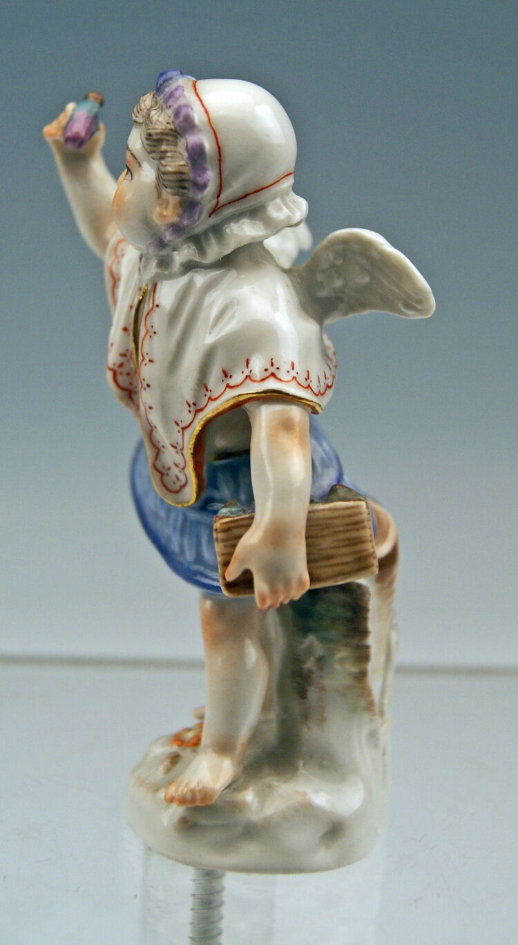 MEISSEN FIGUR SERIE VERKLEIDETEN AMORETTEN WEIBL.PUTTO APOTHEKERIN NR: 9