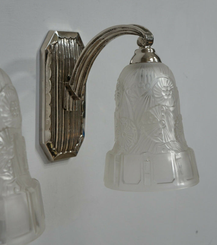 HETTIER & VINCENT : pair of French 1930 art deco wall sconces #1... lamp France