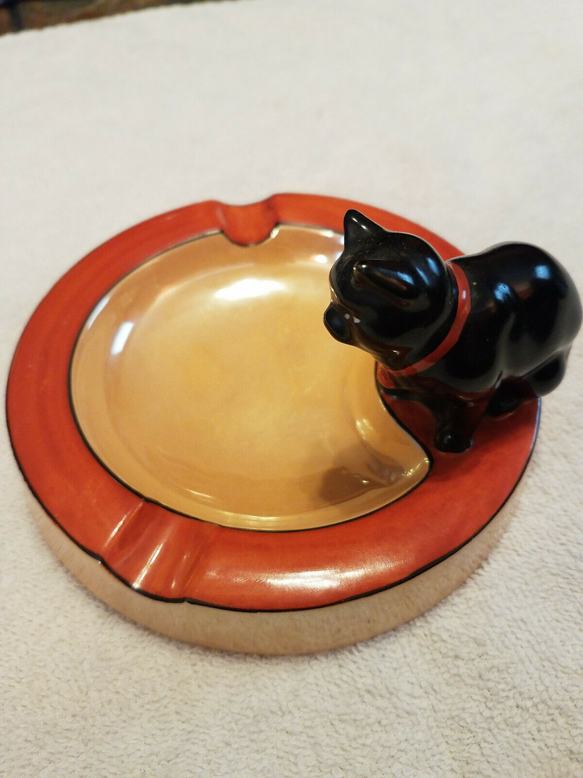 オールドノリタケ　灰皿 オールドノリタケ(Noritake) 灰皿 黒猫 – アンティークテーブルウェア