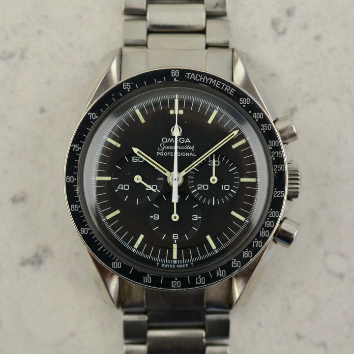 Vintage C.1971 Omega Speedmaster Professional 145.022-71 steel watch ~ FULL SET