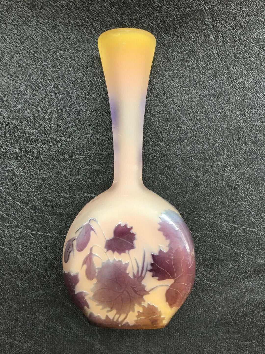 Galle アールヌーヴォー 花瓶 エミールガレ(Galle) 花の花瓶 アールヌーボー 1900年