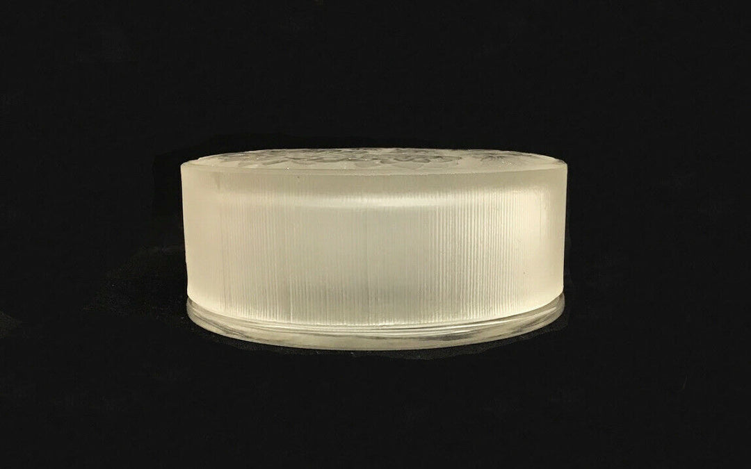 BEAUTIFUL AND RARE RENE LALIQUE "MEUDON" GLASS CONTAINER - CIRCA 1924