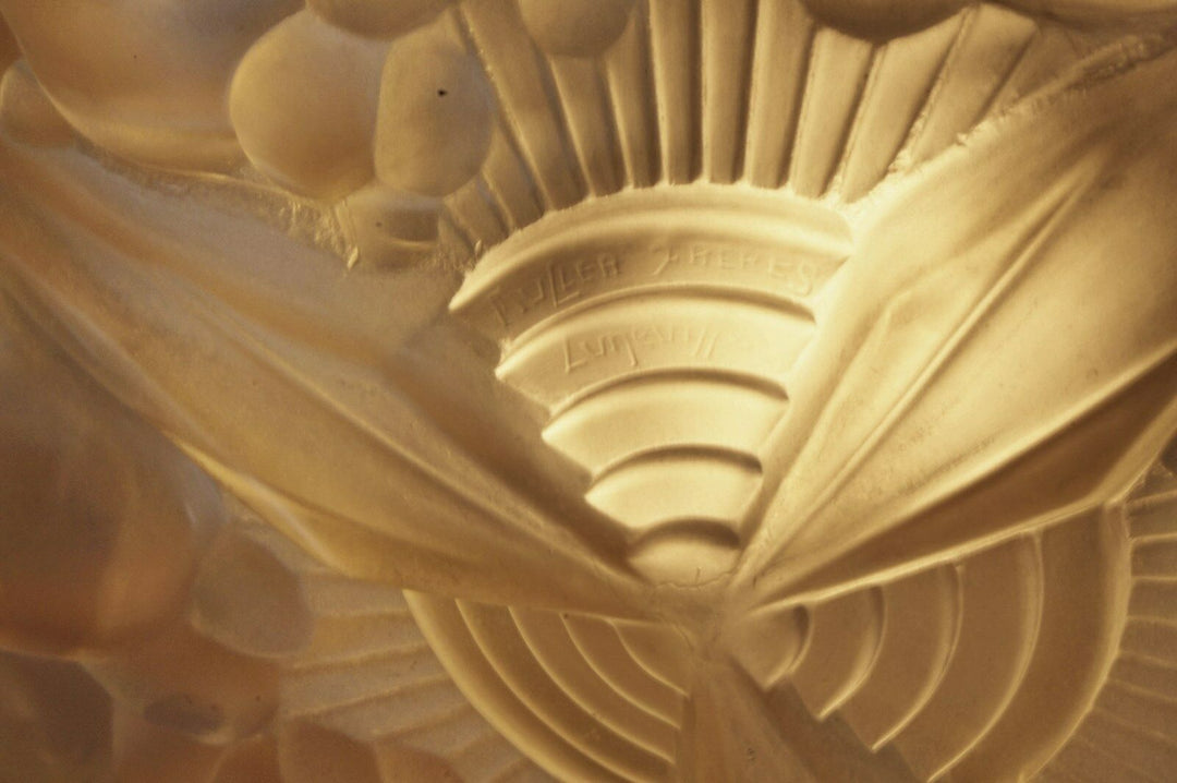 ミューラー兄弟　作：1930フランスアールデコ調シャンデリアランプ