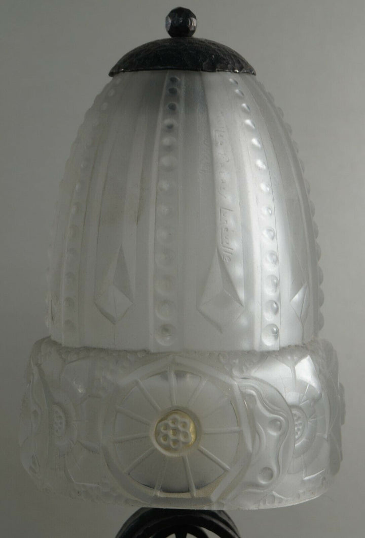 MULLER FRERES : pair FRENCH 1930 ART DECO LAMPS ..... lamp 1925 France degue era