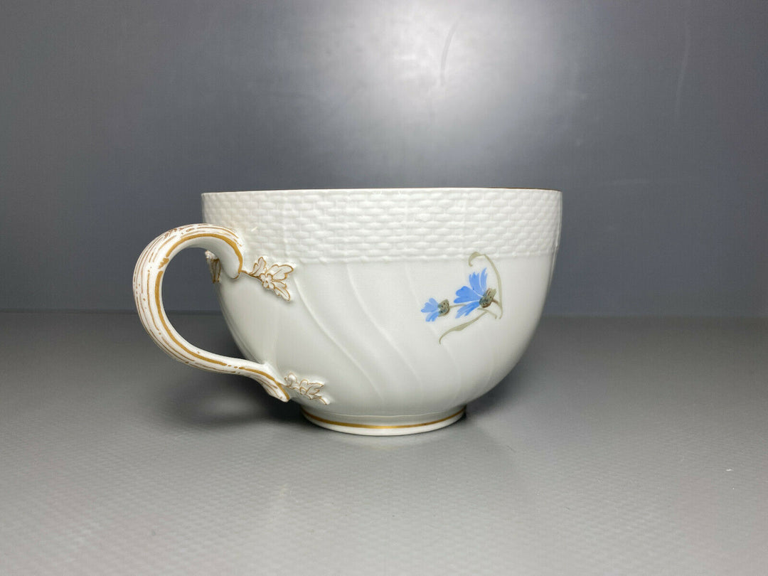 KPM BERLIN GEDECK TASSE UT NEUOSIER WEICHMALEREI BLUMEN DEKOR 50 1.WAHL 1914 Nr2