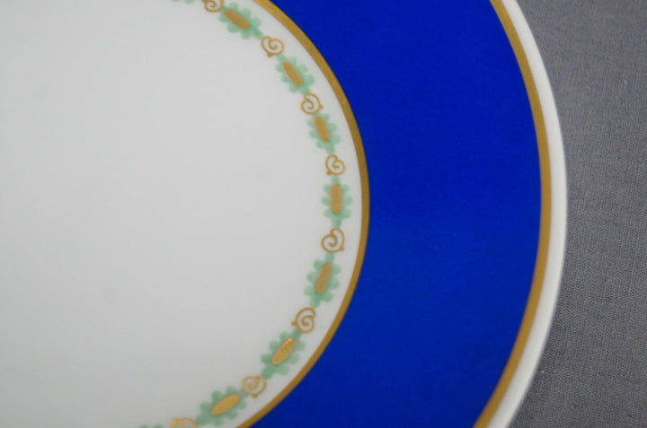 KPM Berlin WWI Brandenburg Gate & Zeppelin Cobalt Empire Cabinet Cup & Saucer