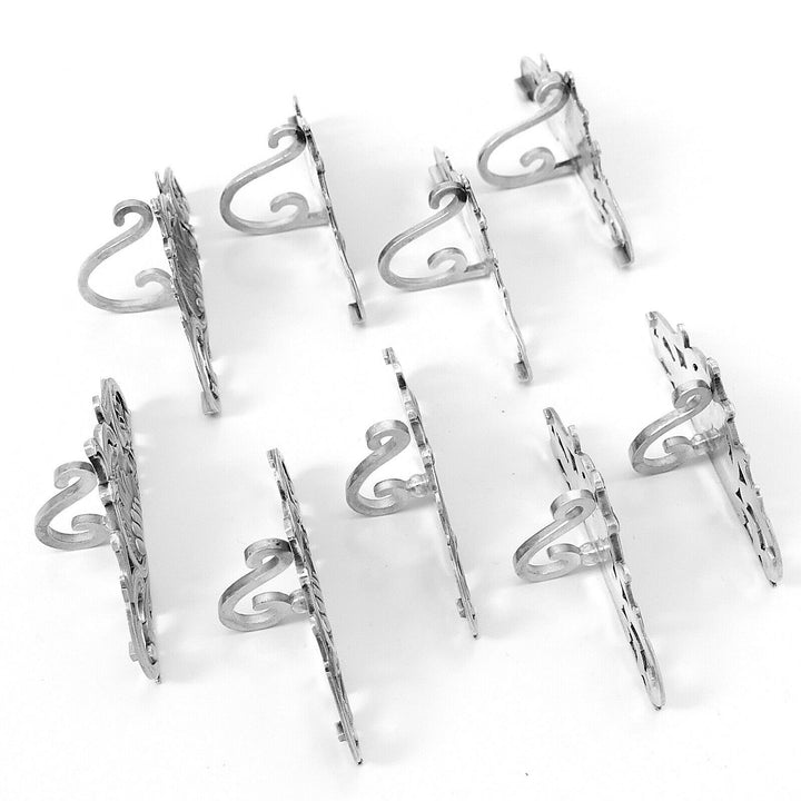 Canaux Rare French All Sterling Silver Menu, Place, Name Holders
