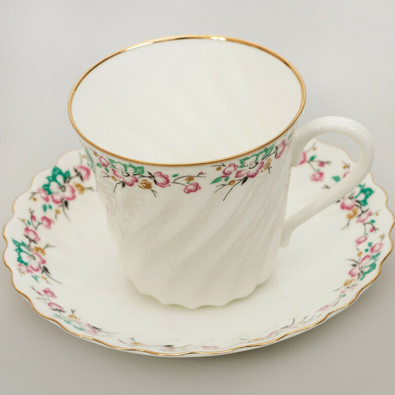 Spring Flowers Bone China Coffee Cup Saucer Imperial Porcelain Lomonosov LFZ