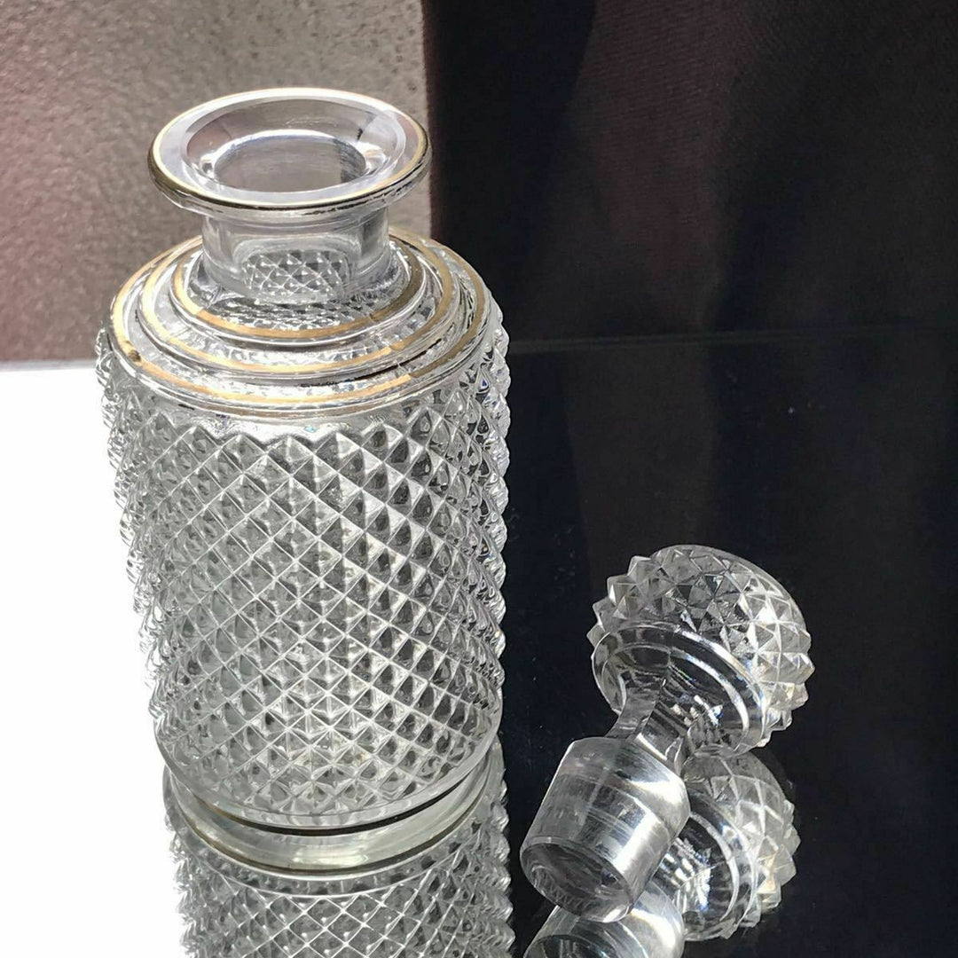 Baccarat diamant biseau perfume bottle flacorn crystal glass