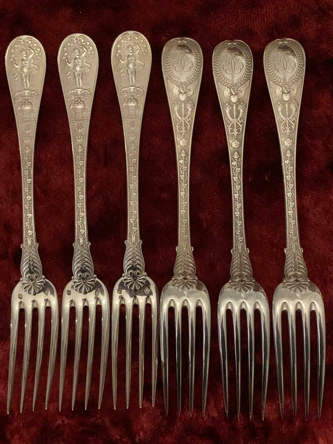 Odiot Napoleon silver serving set 59 pieces