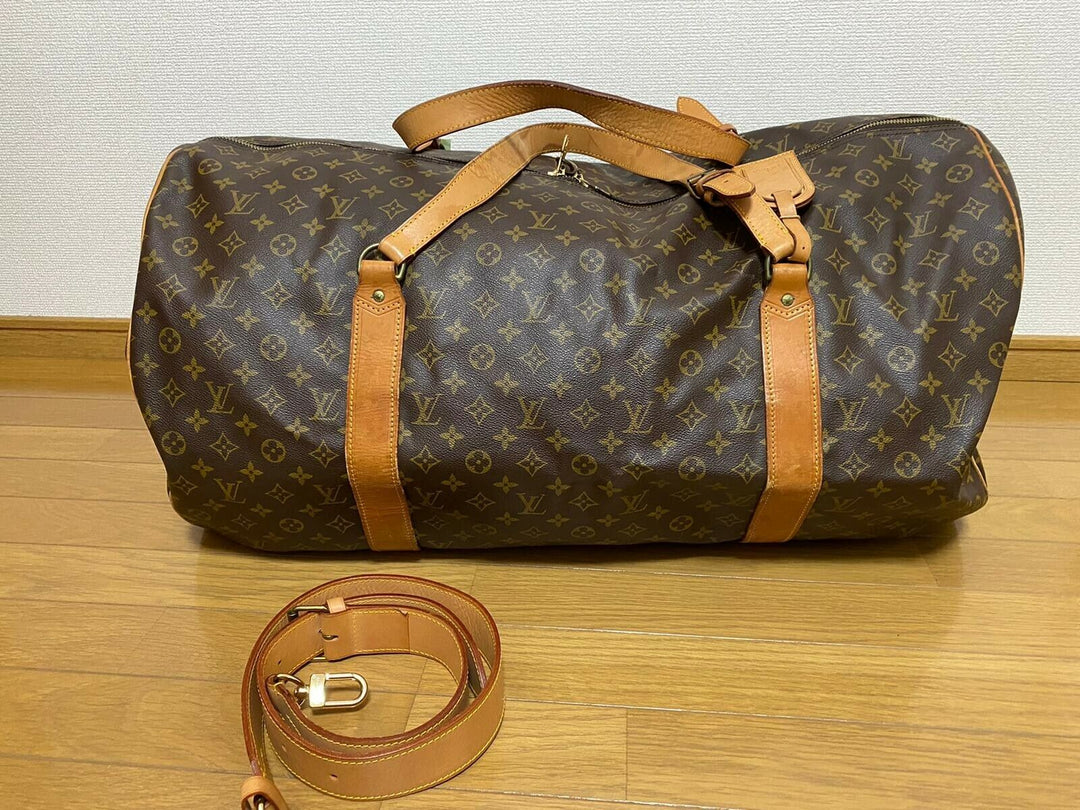 AUTH LOUIS VUITTON MONGRAM Vintage CANVAS SAC POLOCHON DUFFLE BAG