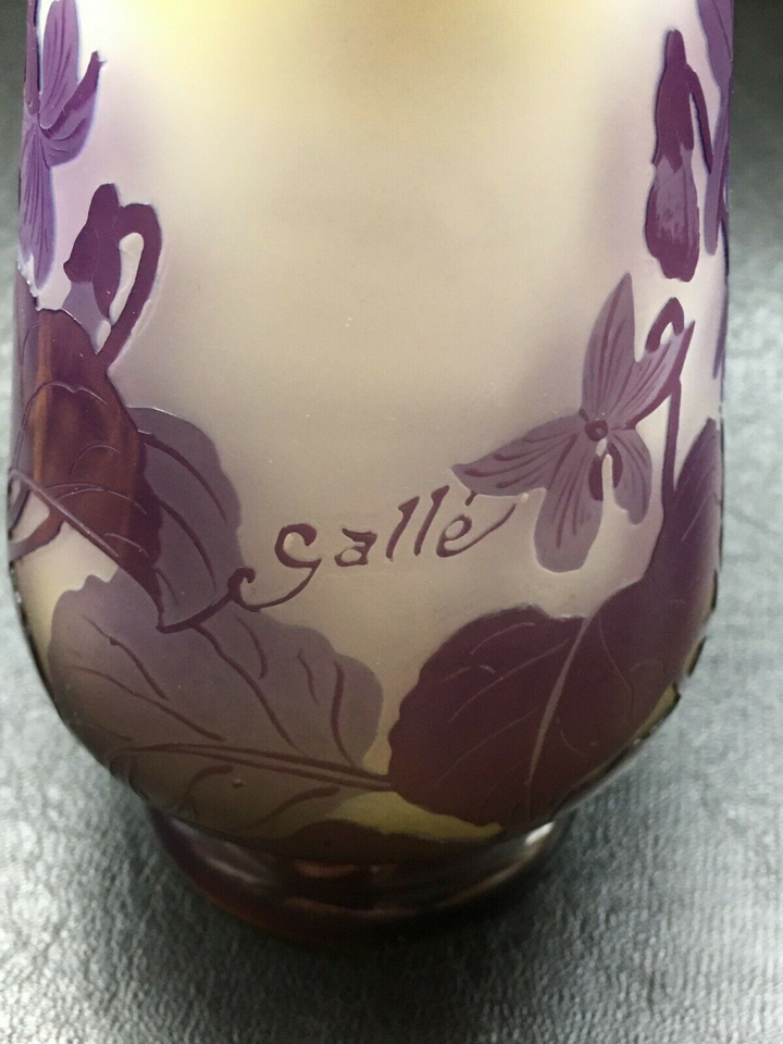 2021年 2月23日画像更新！エミールガレ　スミレの花のテーブルランプ（常夜灯）