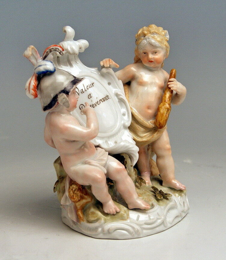 MEISSEN マイセン FIGUR PUTTEN AMORETTEN MARS HERKULES MARCOLINI 1774-1814 NR:1656