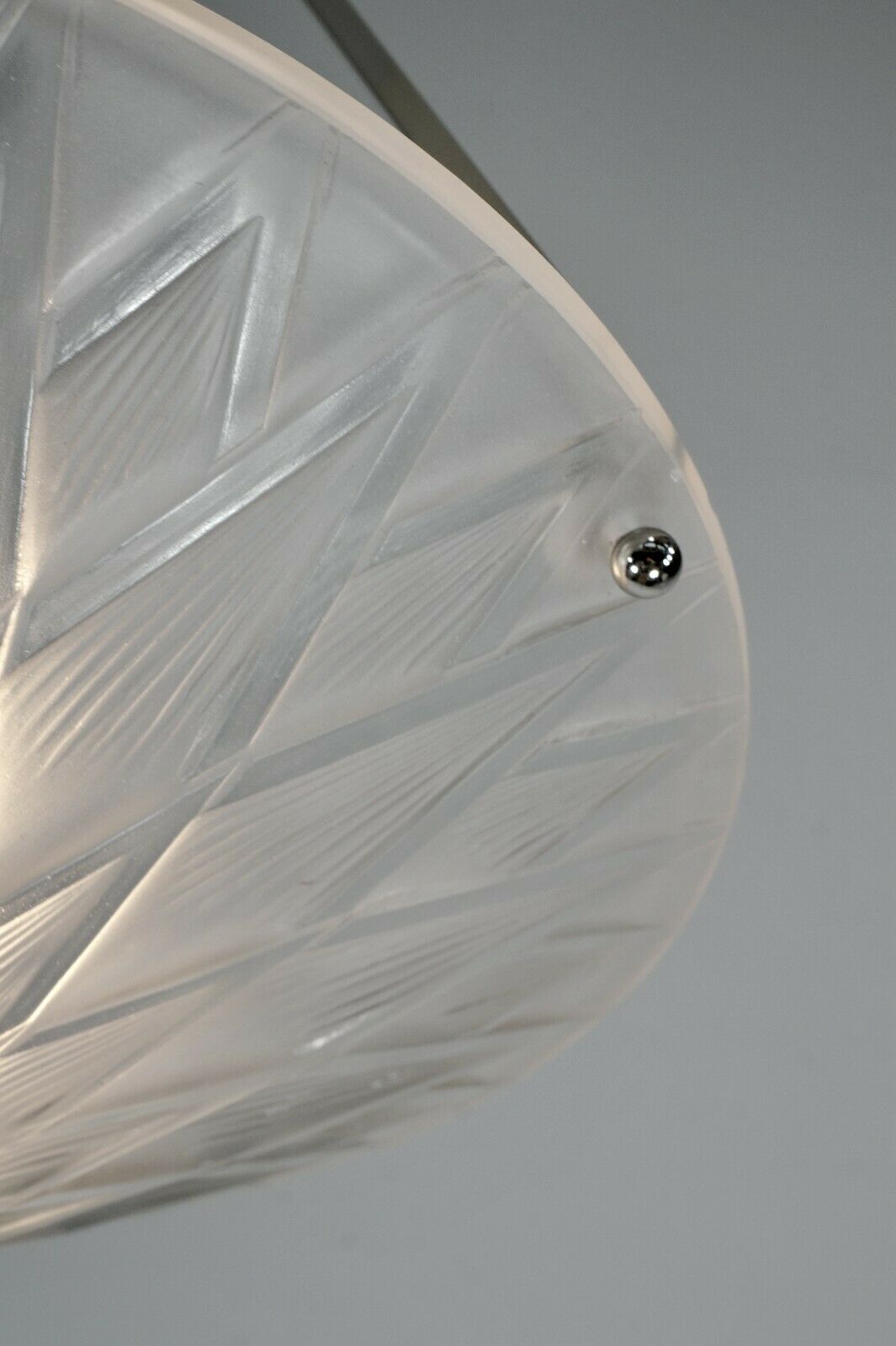 Pierre d'Avesn LORRAIN DAUM : A FRENCH 1930 ART DECO PENDANT . chandelier France