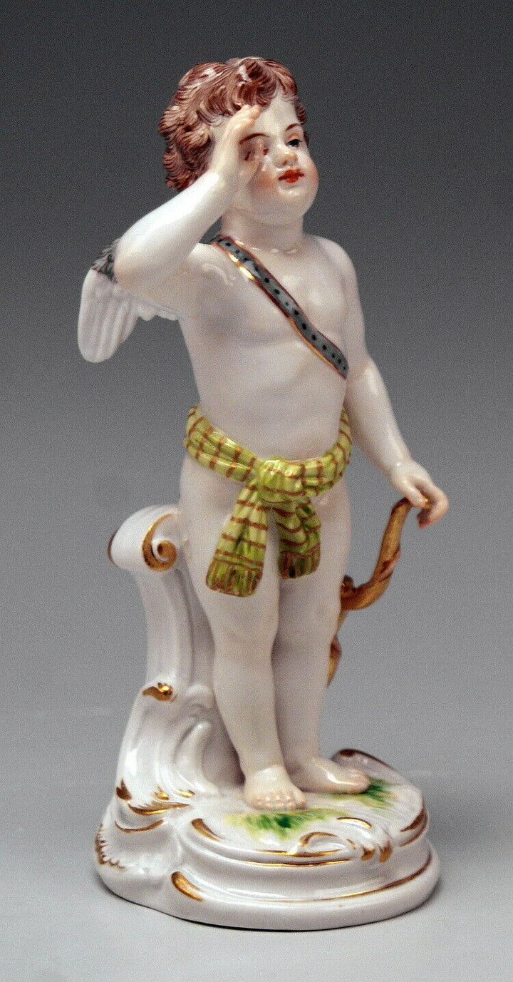 邁森 MEISSEN マイセン FIGUR AMORETTE AMOR CHERUB SALUTING A. RINGLER NR:O173 UM 1870