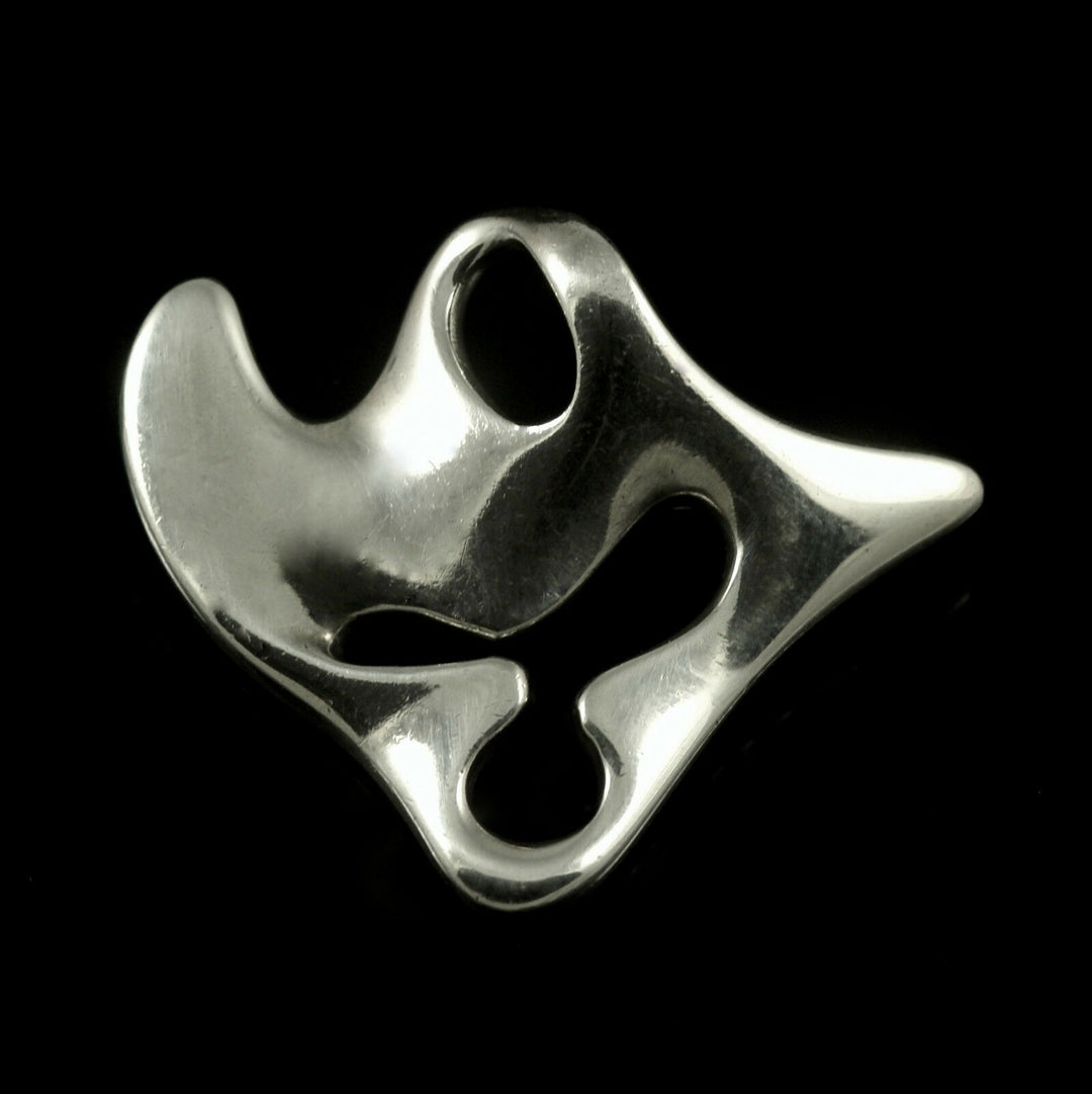 Georg Jensen Sterling Silver Brooch - Amoeba - #322 - Henning Koppel