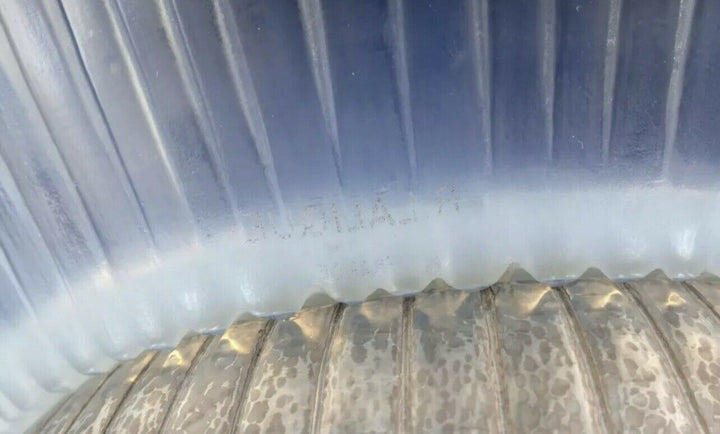 Coupe Flora Bella Rene Lalique R.Lalique Opalescent Pied Argent Silver Foot