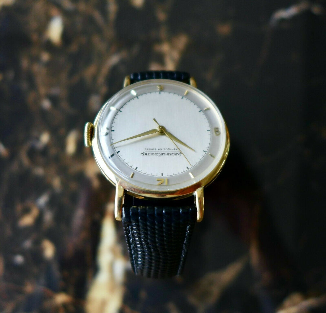 ジャガー　ルクルト　美しいヴィンテージ男性用腕時計　1940年代製　オーバーサイズ(36ｍｍ)　18K