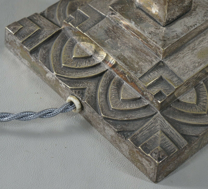 PIERRE MAYNADIER : large French 1930 art deco lamp ..... daum muller era France