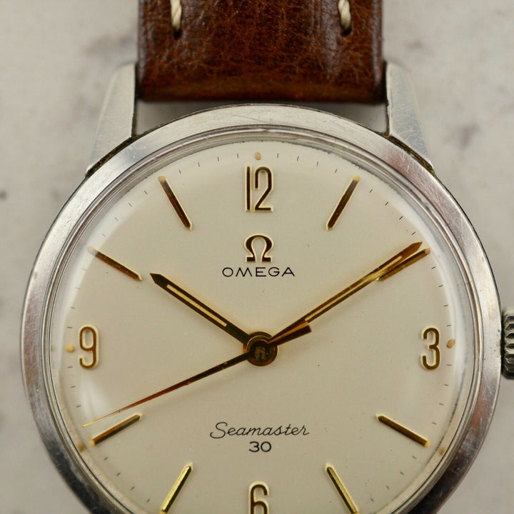 C.1963 ヴィンテージ オメガ シーマスター 30 腕時計 型番 135.007-63 Cal. Ω 286 スチール製