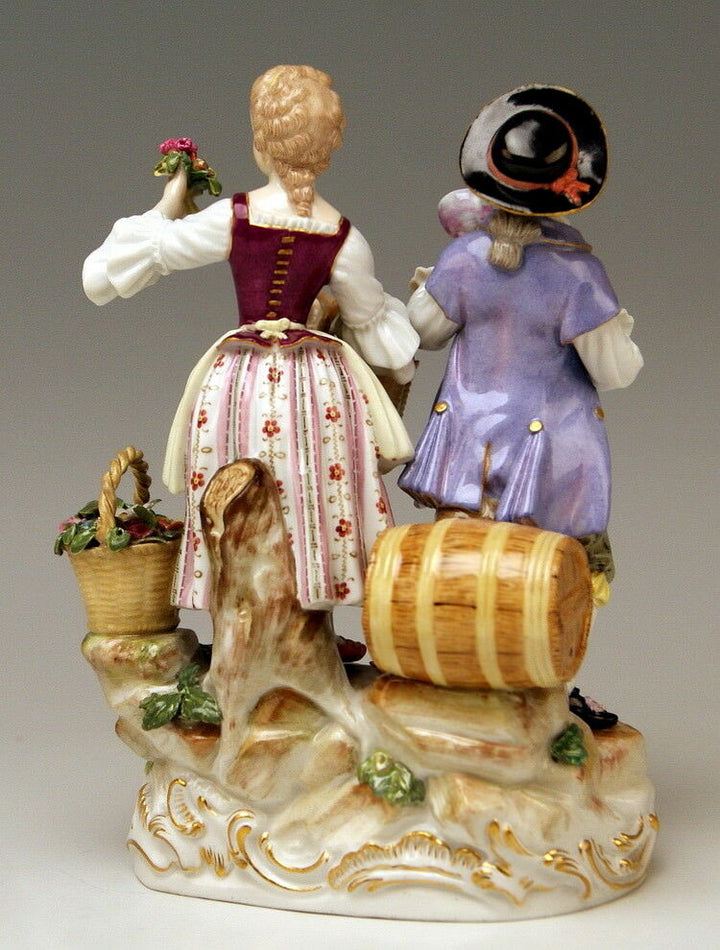 MEISSEN マイセン FIGUR GRUPPE WINZERFIGUREN WINE - GROWERS MNR: C 60 UM 1870