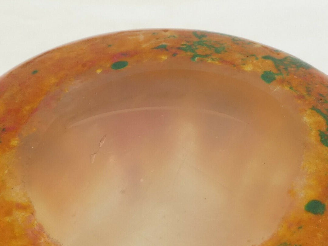 Vase DAUM NANCY les Rosiers en Autonme en Pate de verre degagé a l'acide