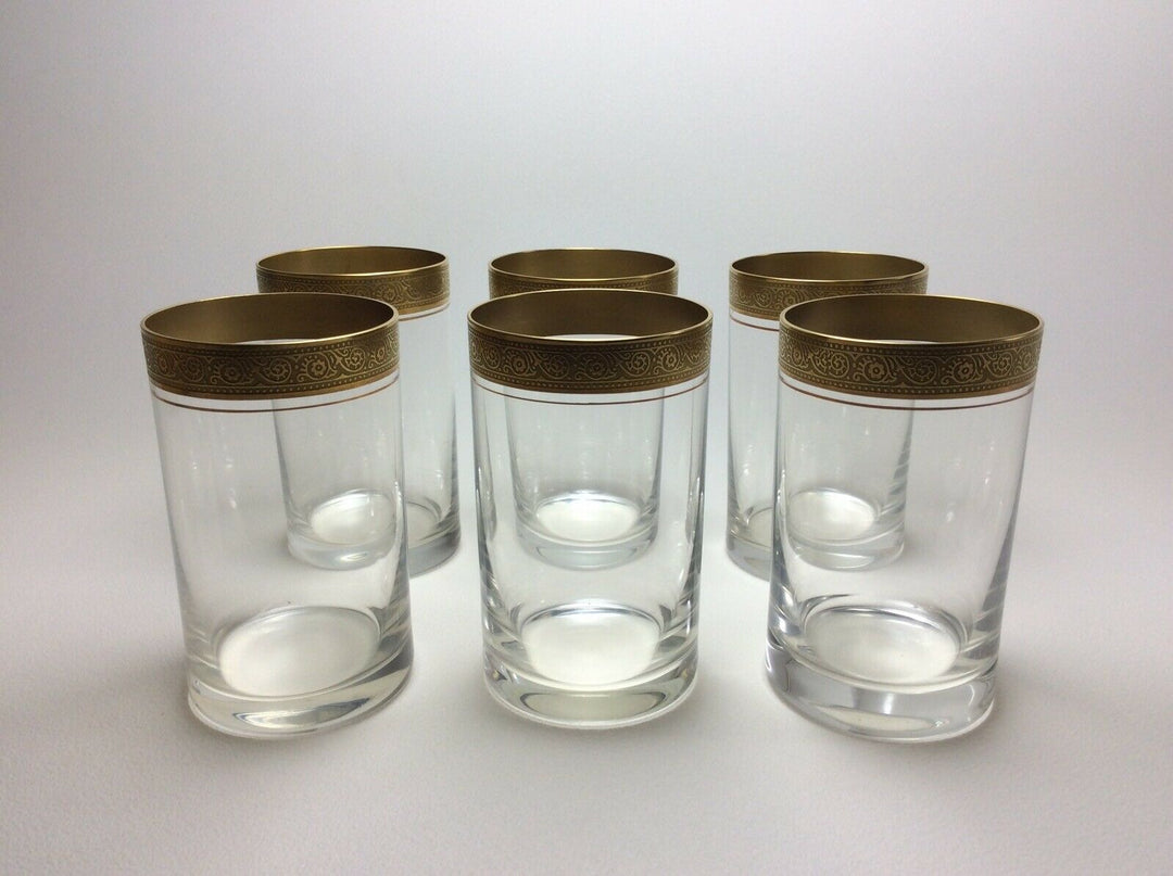 Theresienthal Mintonborde Mintonborte 6 x Becherglas Wasserglas