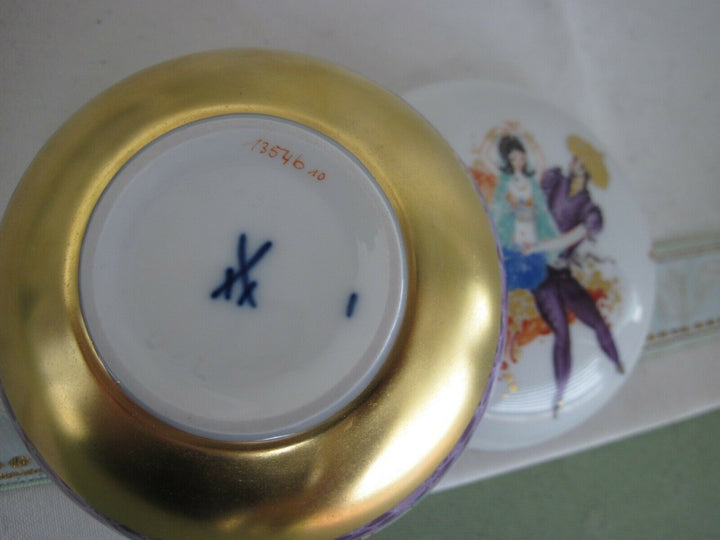 Schöne Meissen Schmuck-Dose in Dekor 1001 Nacht