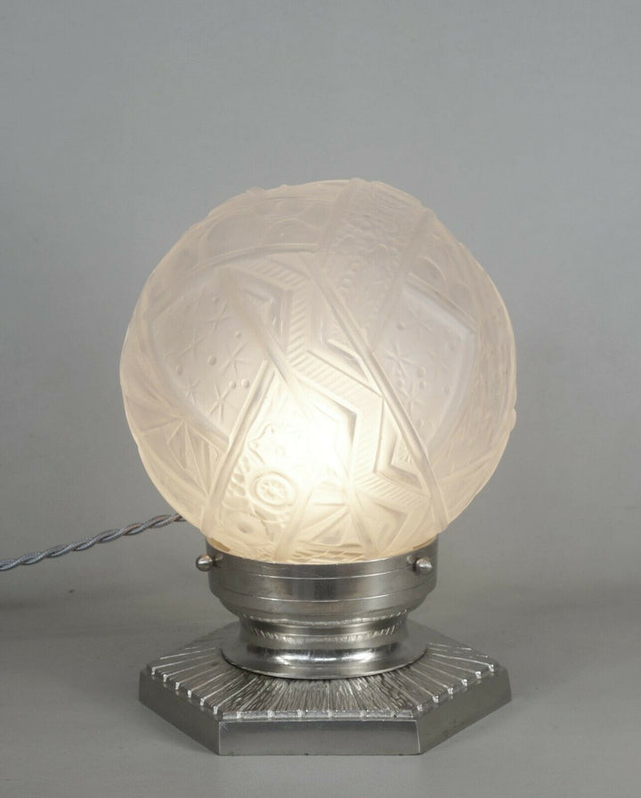 PETITOT & MULLER FRERES French Art Deco lamp 1930 1925