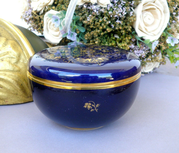 Sevres Splendid Box Blue Cobalt and Gilding Decor