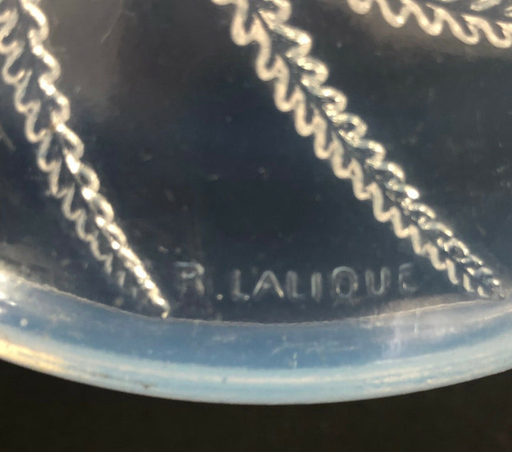 RENE LALIQUE Antique French Powder Box RARE ORIGINAL Signed