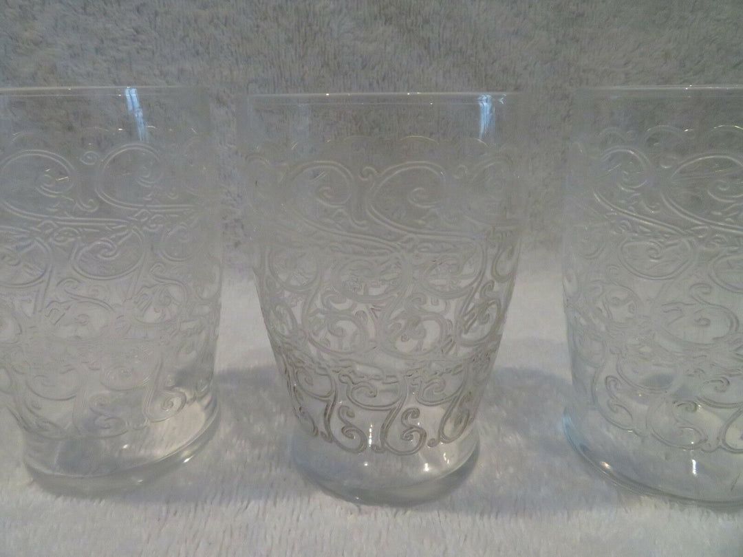 3 gobelets à vin cristal Baccarat Rohan crystal wine goblets jl