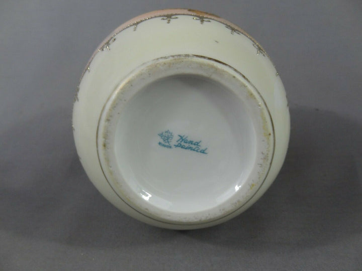 オールドノリタケ　ピンクローズの花瓶