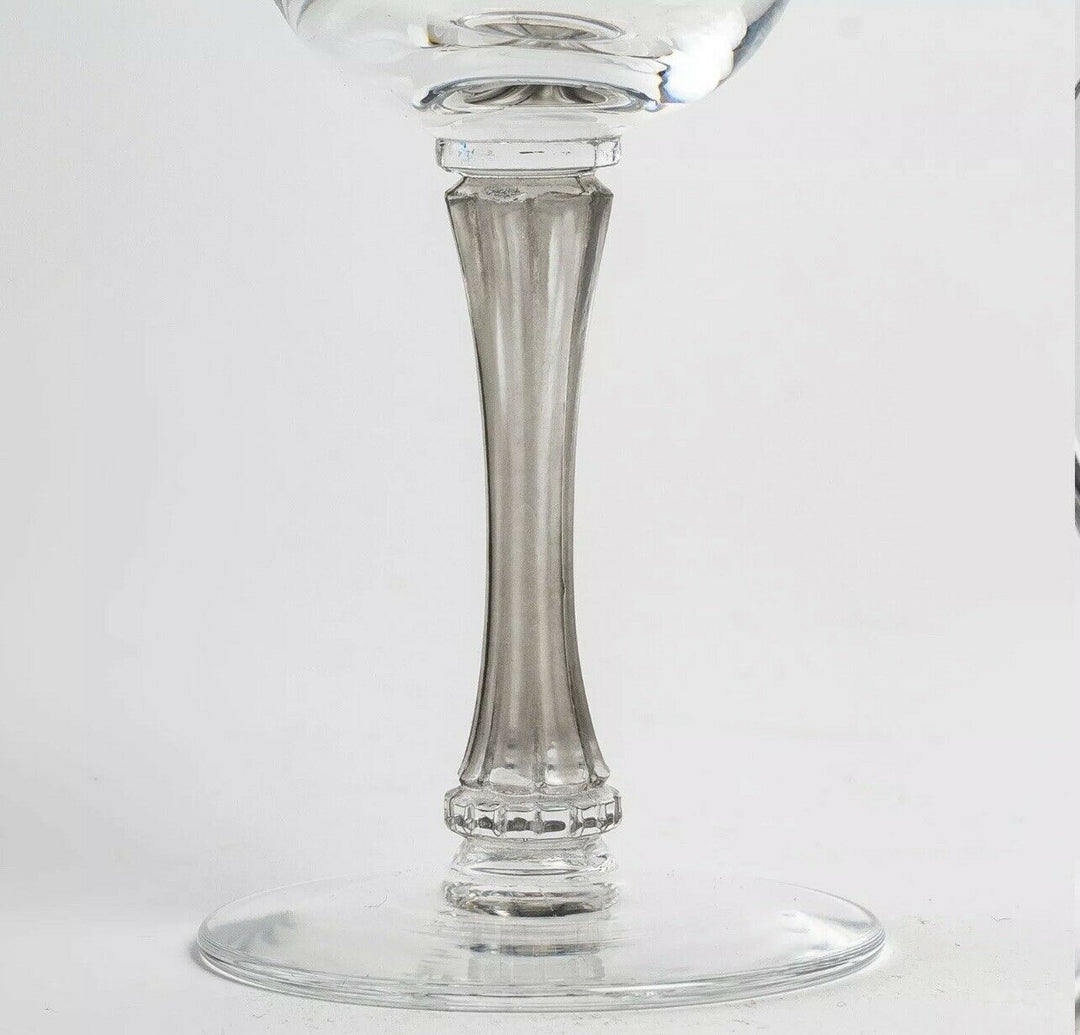 6 Verres à Vin Rene Lalique Barsac Gris R.Lalique 6 Wine Glasses Grey