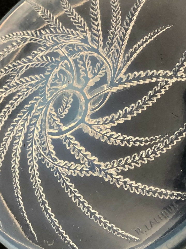 RENE LALIQUE Antique French Powder Box RARE ORIGINAL Signed